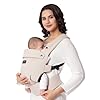 Momcozy Baby Carrier – Ergonomic, Cozy and Lightweight Carrier for 7-44lbs, Effortless to Put On, Ideal for Hands-Free Parenting, Enhanced Lumbar Support, Purehug for Infant to Toddler, Khaki