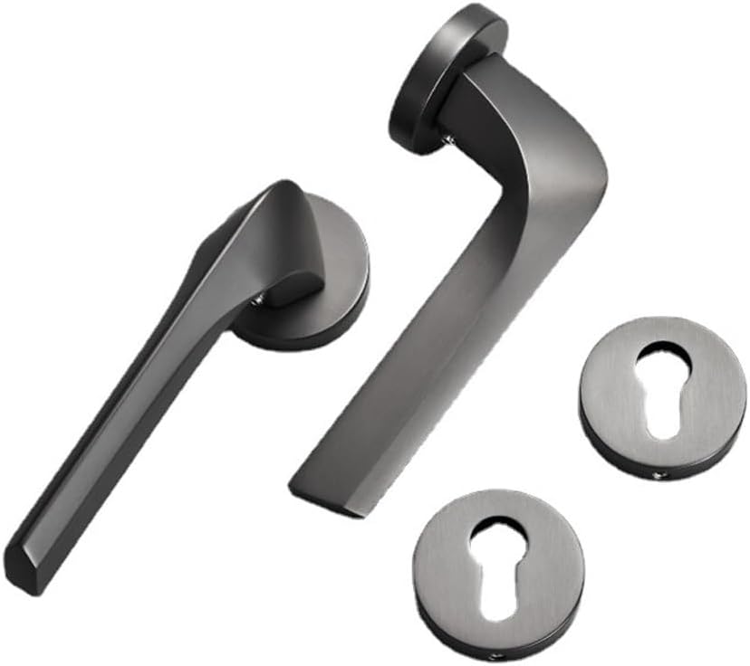 Indoor Bedroom Door Mute Split Anti-Insertion Handle Lock Household Wooden Door Bathroom Door Lock