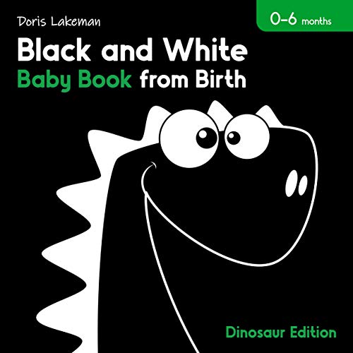 Black and White Baby Book from Birth. 06 Months High Contrast