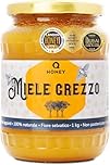 Medaglia d'Oro - Paris International Honey Awards 2025 - Miele Grezzo di Fiori Selvatici 1kg, 100% Naturale, Non Filtrato e Non Pastorizzato, Dall'Alveare