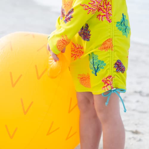 Image of SwimZip Girls' Long Sleeve Swim Dress Cover Up Swimsuit - UPF 50+ Sun Protection