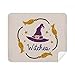 Purple Hat Cartoon Pattern Halloween Cleaning Cloth Screen Cleaner 2pcs Suede Fabric