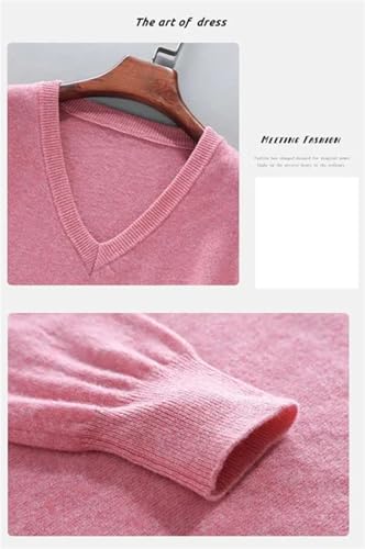 Men Cashmere Sweater Men Thick Pullover Jumper Warm Classic V-Neck Jersey Sweater2