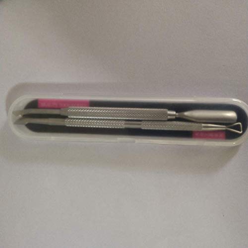 HZWLF Nail Art Tool, 2 Stück Nagelhautschieber und Cutter Robustes seitliches Edelstahl-Nagelhautentfernungslöffel… – Bild 6