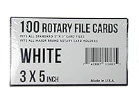 Algopix Similar Product 11 - 3x5 Rotary File Refill Cards 100 Fits