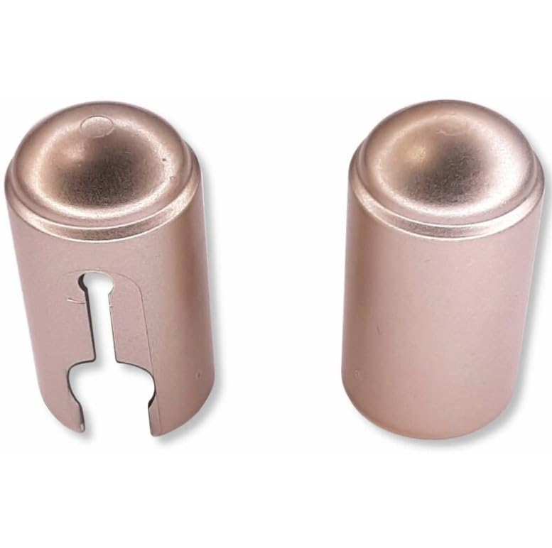 cyclingcolors 2x Couvre gond cache paumelle fenêtre porte portail Charnière Capuchon Protection Meuble Douille, 16mm nickel mat