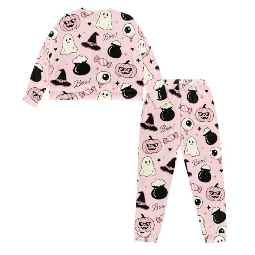 Image of Womens Lounge Set Long Sleeve Soft Pajama Sets | Casual 2 Piece Pj Outfit, Crewneck Sleepwear with Pockets, Adjustable Drawstring, Soft Comfy Fall Pajamas, Plus Size