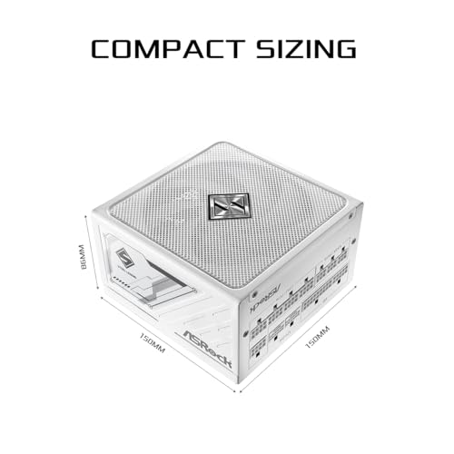 Image of ASRock Steel Legend SL-1200GW 1200W 80 Plus Gold & Cybenetics Platinum Full Modular Power Supply ATX3.1 PCIe5.1 Ready with Dual Color 12V-2x6 Cable 10 Years Warranty White Edition Japanese Capacitor