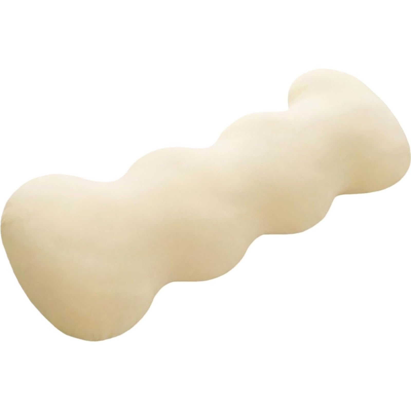 ANQKYO Pea Pod Body Pillow for Side Sleeper Pod Body Pillow For Side Sleeper, Ergonomic S-Shaped Full Support For Adults, Long Cooling Hug(Yellow,S)
