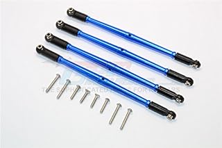GPM For Traxxas E-Revo Brushless/Summit/Revo/Revo 3.3 Upgrade Parts Aluminum Front Steering And Rear Supporting Links - 4Pcs Set Blue