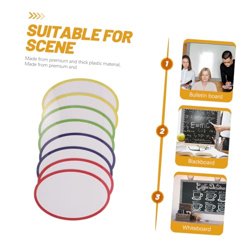 Toyvian Dry Erase Labels Coated Paper PVC Soft Magnet Material 5.8x4 Inch Magnetic Reusable 8pcs with Write-on Surface and Edge Protection Design for Pantry Organization and Shelving - Image 6