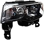 KarParts360 Compatible With Jeep Grand Cherokee Headlight Assembly 2017 2018 2019 2020 Driver Side Black Bezel Halogen Type CH2502309 | 68266647AE