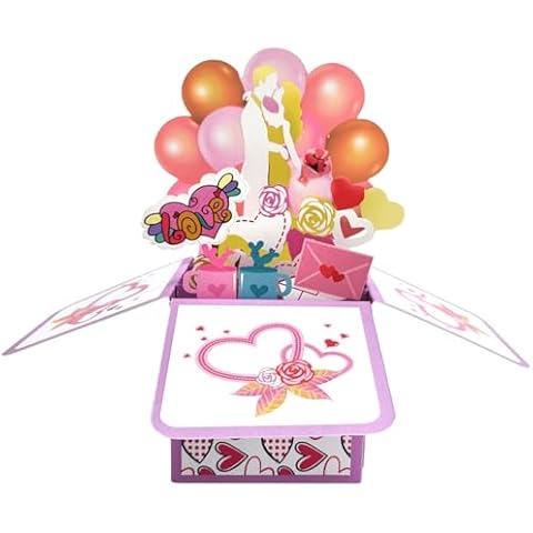 scicent 3D Wedding Pop Up Card Cover