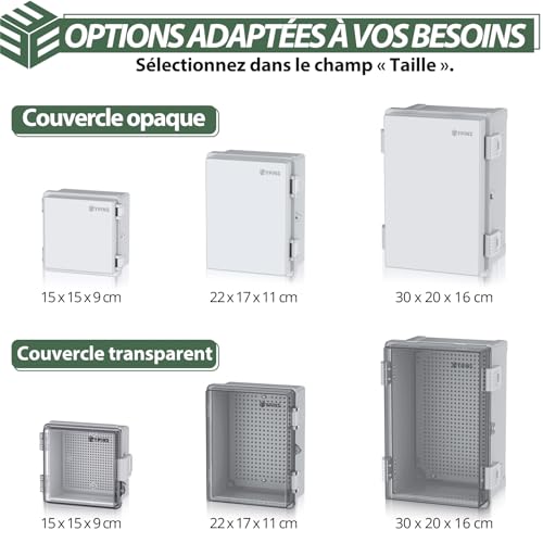 Boîte de jonction IP67 EYPINS évitez les courts-circuits du coffret électrique