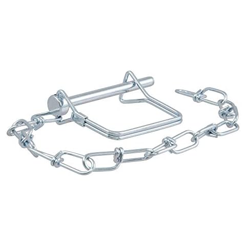 CURT 25012 Trailer Coupler Pin with 12-Inch Chain Cover