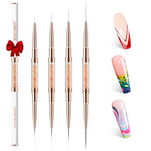 modelones Nail Art Brushes, Super Fine Liner Nail...