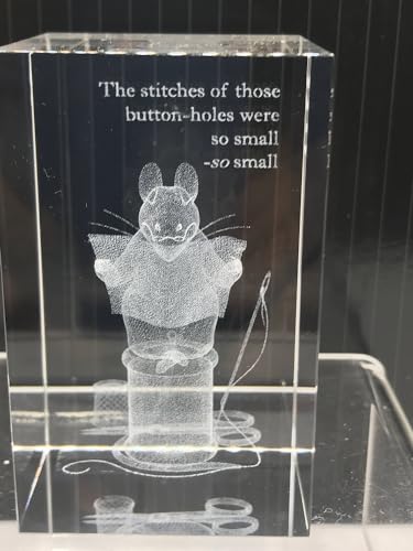 Image of Beatrix Potter LASER CRYSTAL TREASURES - THE TAILOR OF GLOUCESTER -56411 - BNIB - RETIRED & RARE