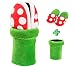 Produktbild EDHA Super Mario Plüsch Hausschuhe Anzug Home Wear Piranha Pflanzen Cosplay Dot Muster Schuhe mit Pipe Topflappen-One Size 37-42 EU für Erwachsene