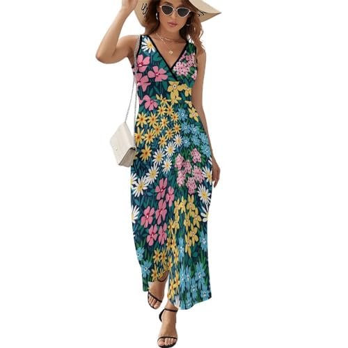 Robe longue d'été à fleurs pour vos journées farniente et sorties plage