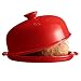 Emile Henry Made In France Bread Cloche, 13.2 x 11.2"", Burgundy
