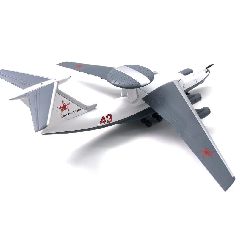 NUOTIE A-50 1/200 Scale Airplane Model Soviet Workhorse AWACS Metal Die-Cast Fighter Model For Collectibles And Gifts