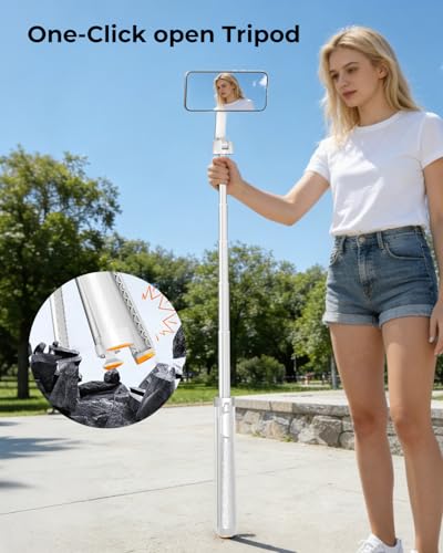 Trípode magnético con control remoto para iPhone MagSafe de 72" 3