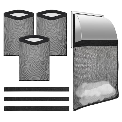 Piriuuo 3 bolsas de rejilla de ventilación para secadora, bolsa de trampa de pelusa para secadora, bolsa de polvo, bolsas de limpieza de pelusas, adecuadas para rejillas de ventilación de secadora al