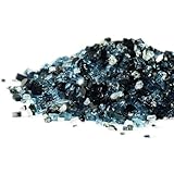 Starfire Glass® 10-Pound 1/4 Inch Cobalt Blue Fire Glass for Fireplace Glass and Fire Pit Glass