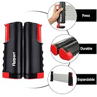 FBSPORT Ping Pong Paddle Set, Portable Table Tennis Set with Retractable Net,Rackets,Balls and Carry Bag for Indoor/Outdoor Games — image 5