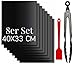 Tapis Barbecue Cuisson 40X33 8PCS Set,Tapis de Cuisson Barbecue,Tapis Barbecue,BBQ Mat Antiadhésif,Cuisson Mats,Réutilisables,pour Fours assistés/Charbon de Bois/Gaz/Grill électrique/Cuisson