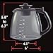 12-Cup Coffee Replacement Carafe - Universal Design Fits Mr. Coffee, Cuisinart, Hamilton Beach, and More - Heat-Resistant DURAN Glass - Safe and Convenient - Easy Cleaning