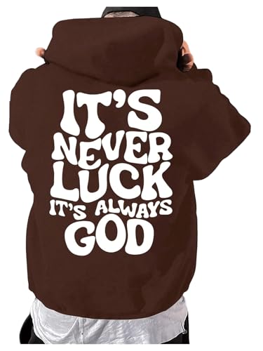 SOLY HUX Hoodies for Men Letter Graphic Sweatshirt Drawstring Long Sleeve Casual Pullover Tops