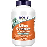 NOW Supplements, Silica Complex with Horsetail Extract, Supports Hair, Skin and Nail Health*, Structural Support*, 180 Tablets