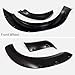 PIT66 Fender Flares, Compatible With 2011-2018 Ford Ranger T6 (2015-2018 Model Must Remove Factory Mudflaps) Paintable Smooth Matte Pocket Riveted Style Wheel Flares, 4PCS