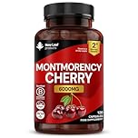 Montmorency Cherry 6000mg - 120 Capsules High Strength Concentrate - Natural Tart Cherry Vegan Supplements (not Tablets or Powder) - Non-GMO, 2 Months Supply - (2 per Serving) Made in The UK