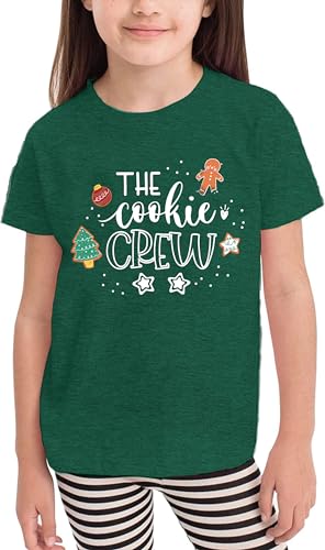 Christmas Cookie Shirt Toddler Boys Girls Cookie Crew T-Shirt Xmas Gifts Tee Tops Holiday Outfits4