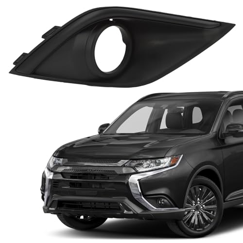 Fog Light Bezel Front Bumper Fog Light Cover Replacement for Outlander 2019 to 2020 Black Replace Your Damaged or Wornout Fog Light Bezel with This (Right: 6400J684) by Aramox - Used condition - Image 4
