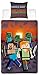 Minecraft pościel dwustronna Sundown 135 x 200 + 80 x 80 cm 100% bawełna jakość renforcé linon pościel dziecięca TNT Zombie Crafting Skelett Creeper Enderman Enderman Endermdrache 2 motywy zamek błyskawiczny