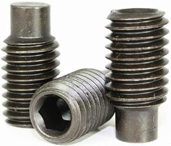 5/16"-18 x 5/8" Set Screws, Dog Point, Alloy Steel, Black Oxide, 100 Pack