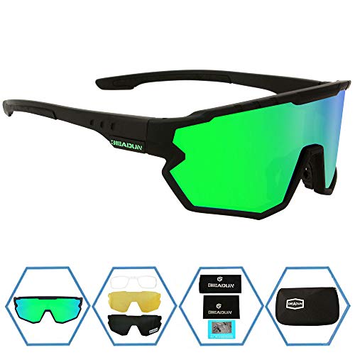 GIEADUN Sports Sunglasses Protection Cycling Glasses Polarized UV400 for Cycling, Baseball,Fishing, Ski Running,Golf