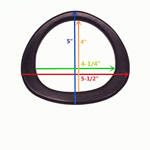 Model Worker 4Pcs Mdf Oval Shaped Handles Replacement For Handmade Bag Handbags Purse Handles (Dark Brown) #TOP2