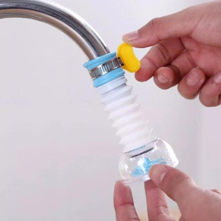 HOMEZZA 360° Flexible Faucet Extender with Built-In Filter | Spla...