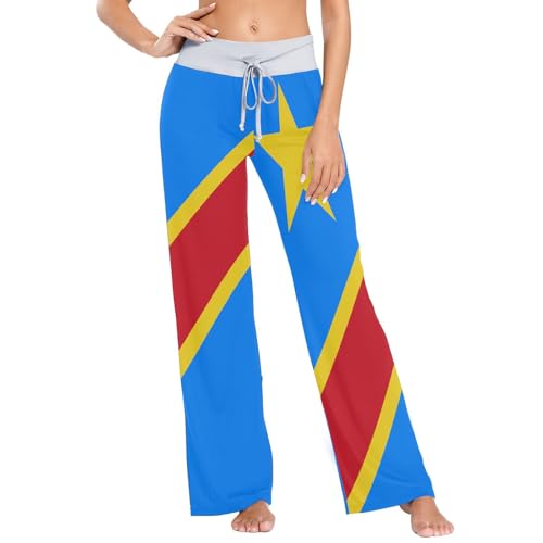 Pantalon de pyjama femme RDC confortable taille M léger