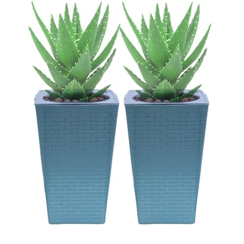 Jarrones de riego automático para plantas interiores - Florter cuadrado con plantas con mango, plantadores multifuncionales, recipientes para riego automático | Jarrones para riego automático