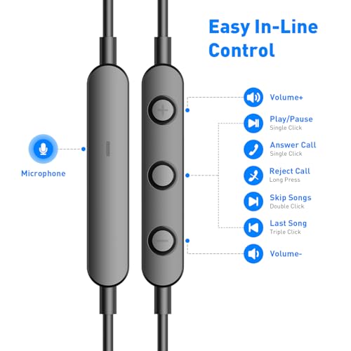 Image of APETOO USB C Headphones for iPhone 17 16 15 Pro Max, Wired Earbuds with Mic