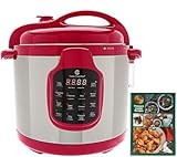 Cook's Essentials 4-Qt. Programmable Pressure Cooker with Digital Controls and Keep Warm Function (RED)