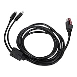 Zunate USB-A-auf-USB-B-Kabel, 1,8 M, 24-V-Netzkabel, Hochkompatible Materialien, Vereinfachter Anschluss für Druckergeräte und Lagerbestandsverwaltung