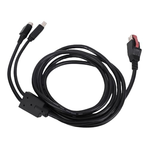 Cryfokt USB-auf-3-Pin-DIN-Kabel Effizientes Druckerdatenkabel 1,8 M USB-auf-B-Stecker-Kabel für Einfache Konnektivität und Stabile Stromversorgung