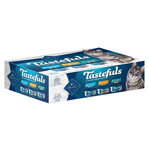 Blue Buffalo Tastefuls Natural Pate Wet Cat Food: 100% Natural, Grain-Free Recipe for Optimal Feline Health