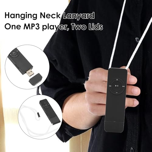 USB MP3 Player, Portable Lossless Sound Music Player with Headset for Students, Runners, Travelers, Up to 64GB Support